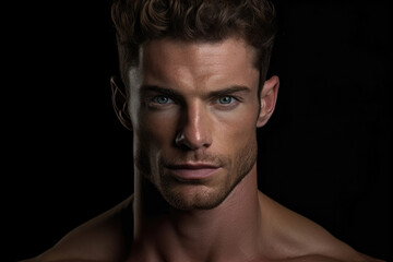 Obraz premium Magnificent Chiseled Features sharp and angular facial features that are distinct and impressive. AI generation