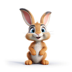 Cute 3D Hare