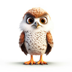 Cute 3D Hawk
