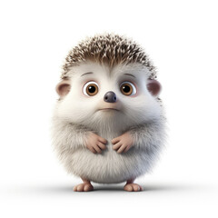 Cute 3D Hedgehog