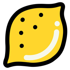 lemon filled outline icon style