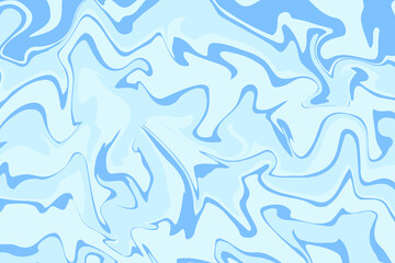 Blue Marble Ink Texture Abstract Background. Summer And Spring Banner, Winter. Vector