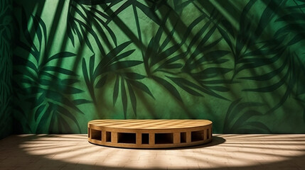 Modern geometric design oak wooden grain wooden table.