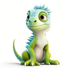 Obraz premium Cute 3D Iguana