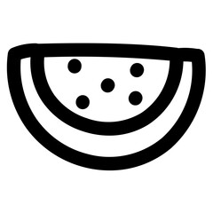 watermelon line icon style