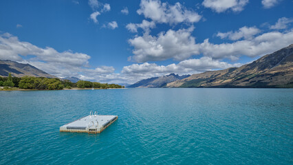 Tourist viewpoint along Glenorchy Queenstown Road