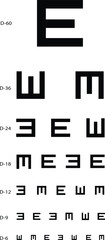 
Eye Vision Chart of Medical