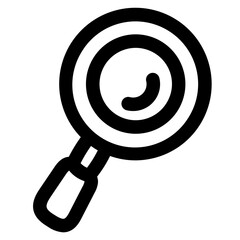 magnifying glass line icon style