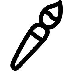 brush line icon style