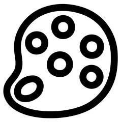 palette line icon style