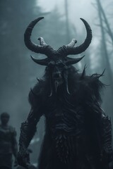 Naklejka premium Dark Goat Creature