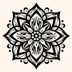 Mandalas vector for logo or icon,clip art, drawing Elegant minimalist style,abstract style Illustration