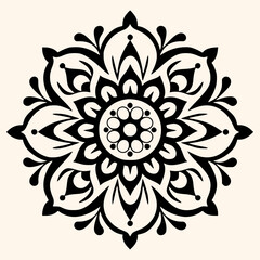 Mandalas vector for logo or icon,clip art, drawing Elegant minimalist style,abstract style Illustration