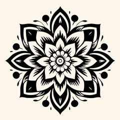 Mandalas vector for logo or icon,clip art, drawing Elegant minimalist style,abstract style Illustration