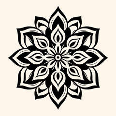 Mandalas vector for logo or icon,clip art, drawing Elegant minimalist style,abstract style Illustration