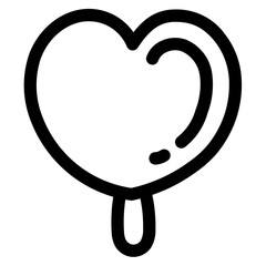 ice pop line icon style