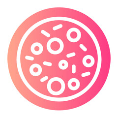 pizza gradient icon