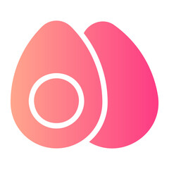 boiled egg gradient icon