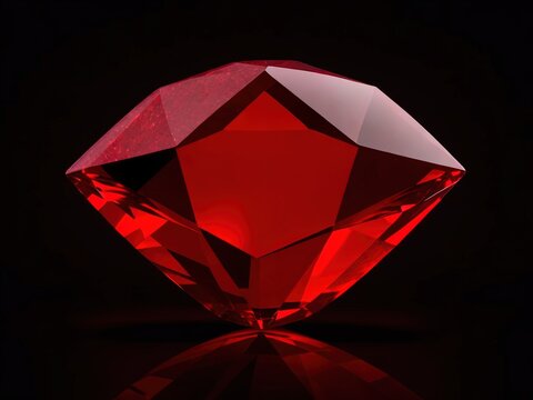 ruby with black background