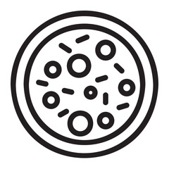 pizza line icon