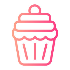 cupcake gradient icon