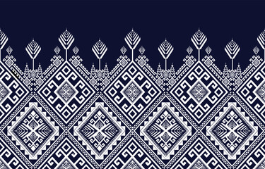 The geometric ethnic pattern of traditional style. Navajo, America Indian patterns. Design for background, wallpaper, clothing, wrapping, Batik, fabric, and prints. Vector illustration.