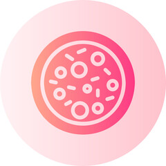 pizza gradient icon
