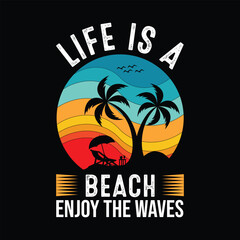 Summer creative t-shirt design vector