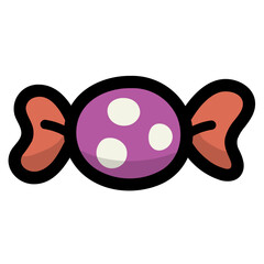 candy filled outline icon style