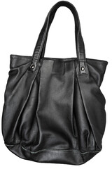 sac à main en cuir noir,PNG,fond transparent