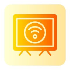 smart tv gradient icon