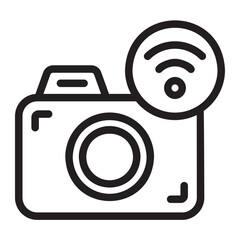 camera line icon