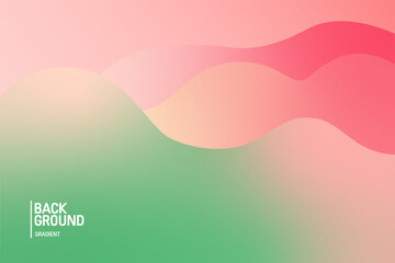 Colorful green and pink gradient background. Fluid banner template vector illustration. Abstract background. © Yasir Design