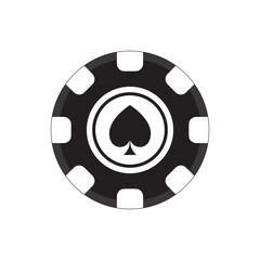 Casino Chips Silhouette Element