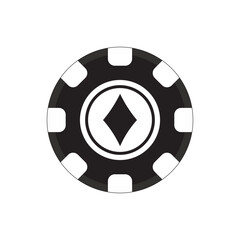 Casino Chips Silhouette Element