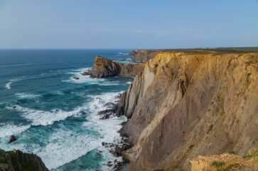 Cliffs in the Algarve West Coast