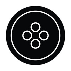 clasper icon, button vector, shape illustration