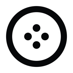 clasper icon, button vector, shape illustration