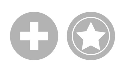  Vector illustrations isolated on white background,  police hospital or clinic