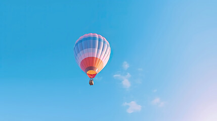 Naklejka premium hot air balloon in the sky. Generative AI