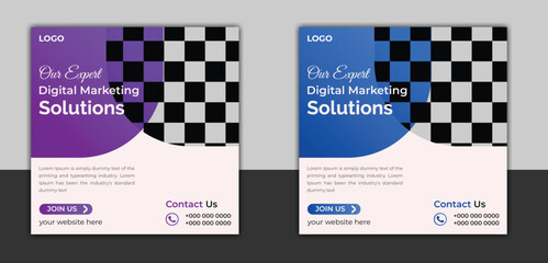 business social media design template 