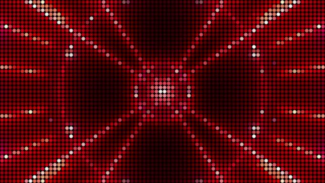 Flashing red light rays led screen vj loop