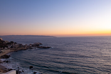 crep&uacute;sculo praia de cochoa Praia Re&ntilde;aca, Vi&ntilde;a del Mar, Valpara&iacute;so Regi&atilde;o do Chile