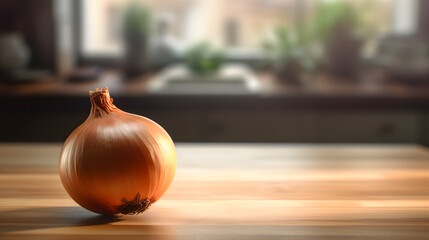 onion on the table, generative ai