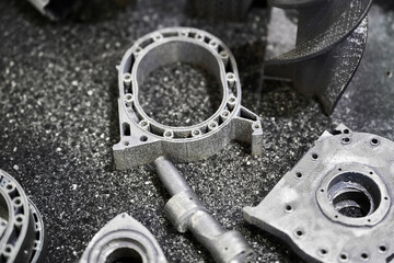 Motor details made with metal powder 3d printing technology