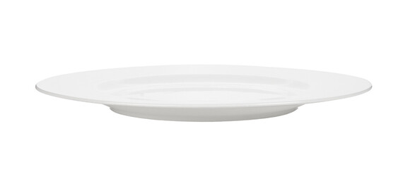 Empty plate on transparent png