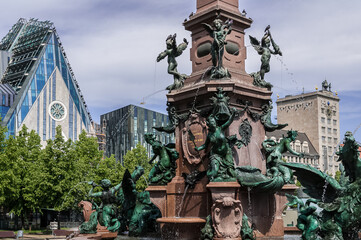 Fototapeta na wymiar Leipzig Sachsen Augustusplatz