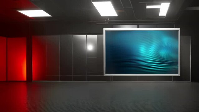 Professional Virtual Studio Setup - Chroma-Enhanced Set for TV Production