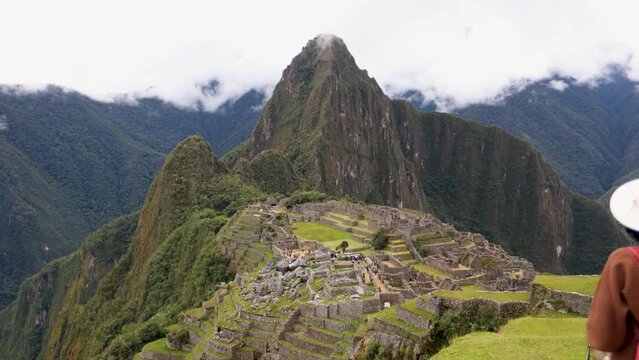 Andean Wonder: Panoramic View of Machu Picchu