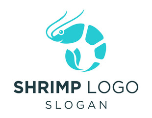 Logo design about Shrimp on a white background. made using the CorelDraw application.